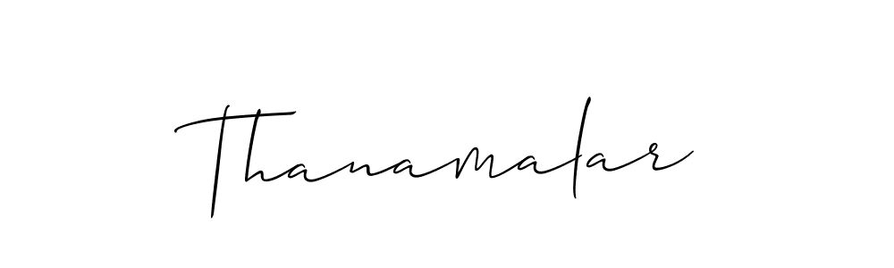 Thanamalar stylish signature style. Best Handwritten Sign (Allison_Script) for my name. Handwritten Signature Collection Ideas for my name Thanamalar. Thanamalar signature style 2 images and pictures png