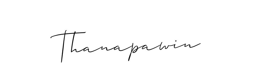 How to make Thanapawin name signature. Use Allison_Script style for creating short signs online. This is the latest handwritten sign. Thanapawin signature style 2 images and pictures png