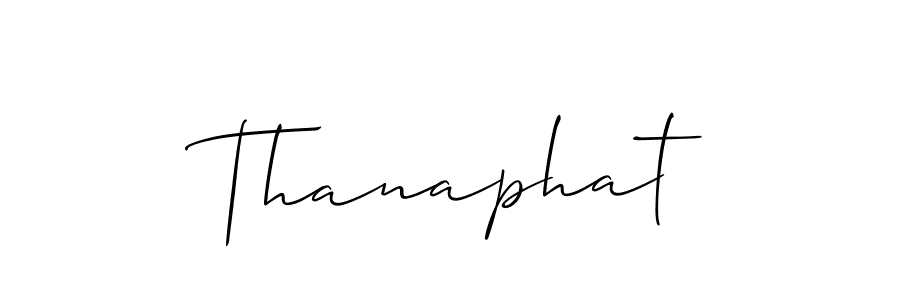 Make a short Thanaphat signature style. Manage your documents anywhere anytime using Allison_Script. Create and add eSignatures, submit forms, share and send files easily. Thanaphat signature style 2 images and pictures png