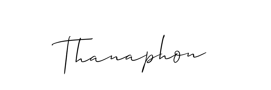 You should practise on your own different ways (Allison_Script) to write your name (Thanaphon) in signature. don't let someone else do it for you. Thanaphon signature style 2 images and pictures png