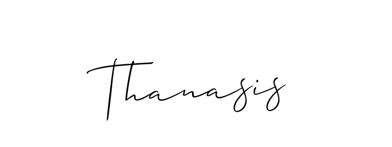 It looks lik you need a new signature style for name Thanasis. Design unique handwritten (Allison_Script) signature with our free signature maker in just a few clicks. Thanasis signature style 2 images and pictures png