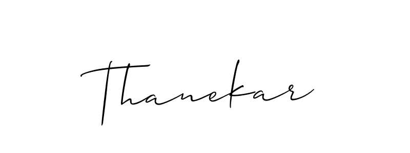 How to Draw Thanekar signature style? Allison_Script is a latest design signature styles for name Thanekar. Thanekar signature style 2 images and pictures png