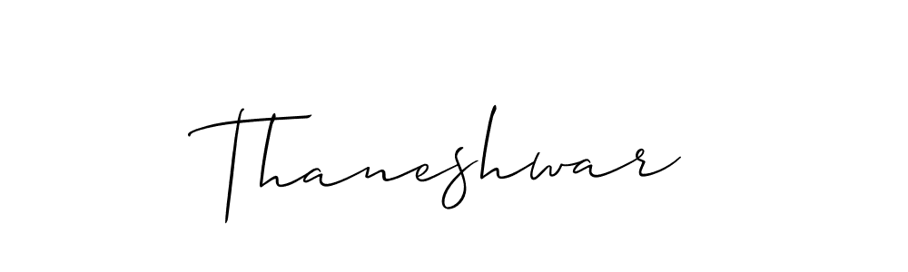 The best way (Allison_Script) to make a short signature is to pick only two or three words in your name. The name Thaneshwar include a total of six letters. For converting this name. Thaneshwar signature style 2 images and pictures png