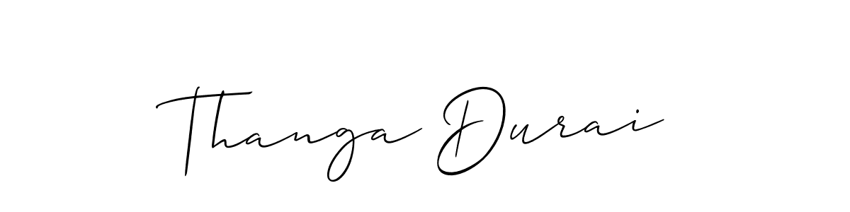 Thanga Durai stylish signature style. Best Handwritten Sign (Allison_Script) for my name. Handwritten Signature Collection Ideas for my name Thanga Durai. Thanga Durai signature style 2 images and pictures png