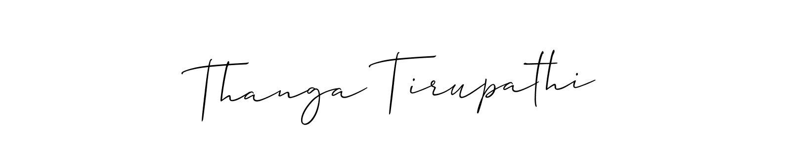 Thanga Tirupathi stylish signature style. Best Handwritten Sign (Allison_Script) for my name. Handwritten Signature Collection Ideas for my name Thanga Tirupathi. Thanga Tirupathi signature style 2 images and pictures png