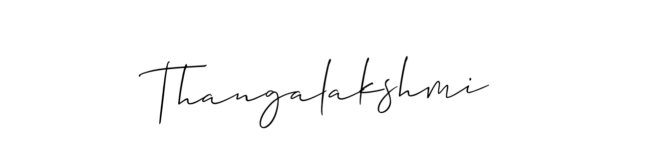 Thangalakshmi stylish signature style. Best Handwritten Sign (Allison_Script) for my name. Handwritten Signature Collection Ideas for my name Thangalakshmi. Thangalakshmi signature style 2 images and pictures png