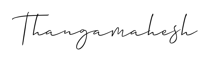 Explore multiple handwriting variations for Thangamahesh including this stunning Allison_Script design. Free to use across all platforms. Thangamahesh signature style 2 images and pictures png