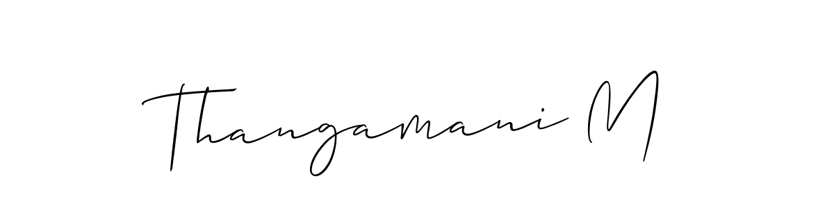 See photos of Thangamani M official signature by Spectra . Check more albums & portfolios. Read reviews & check more about Allison_Script font. Thangamani M signature style 2 images and pictures png