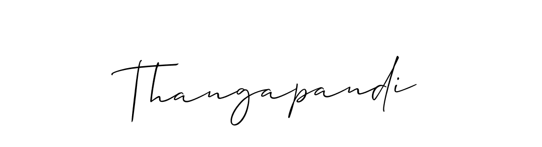 Allison_Script is a professional signature style that is perfect for those who want to add a touch of class to their signature. It is also a great choice for those who want to make their signature more unique. Get Thangapandi name to fancy signature for free. Thangapandi signature style 2 images and pictures png