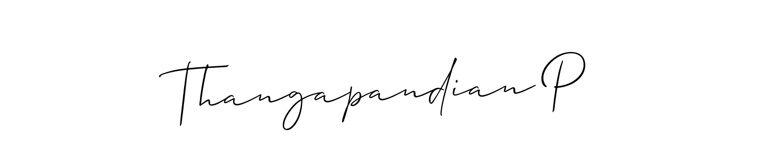 Best and Professional Signature Style for Thangapandian P. Allison_Script Best Signature Style Collection. Thangapandian P signature style 2 images and pictures png