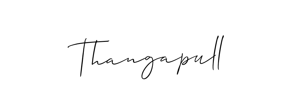 Also You can easily find your signature by using the search form. We will create Thangapull name handwritten signature images for you free of cost using Allison_Script sign style. Thangapull signature style 2 images and pictures png
