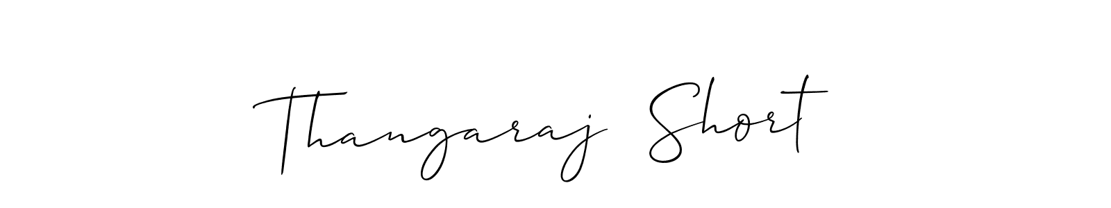 Allison_Script is a professional signature style that is perfect for those who want to add a touch of class to their signature. It is also a great choice for those who want to make their signature more unique. Get Thangaraj  Short name to fancy signature for free. Thangaraj  Short signature style 2 images and pictures png