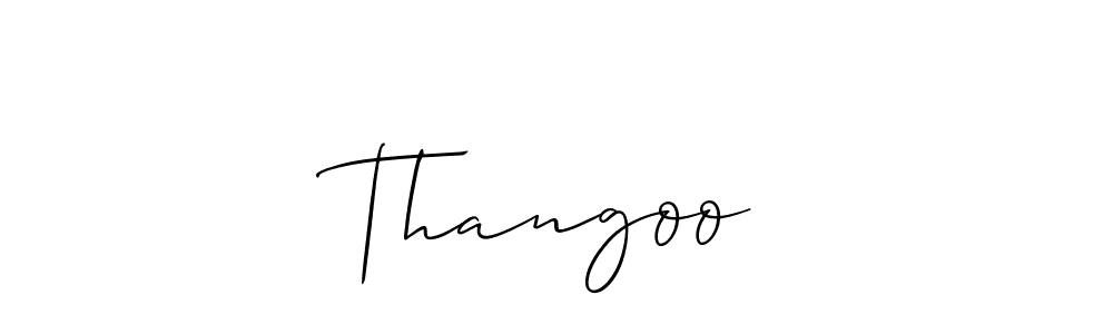 You should practise on your own different ways (Allison_Script) to write your name (Thangoo✨) in signature. don't let someone else do it for you. Thangoo✨ signature style 2 images and pictures png