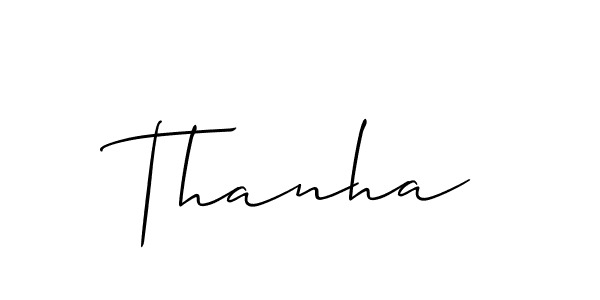 if you are searching for the best signature style for your name Thanha. so please give up your signature search. here we have designed multiple signature styles  using Allison_Script. Thanha signature style 2 images and pictures png