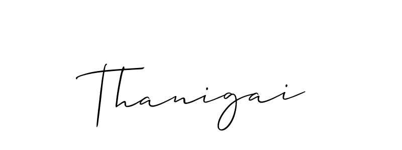 Once you've used our free online signature maker to create your best signature Allison_Script style, it's time to enjoy all of the benefits that Thanigai name signing documents. Thanigai signature style 2 images and pictures png