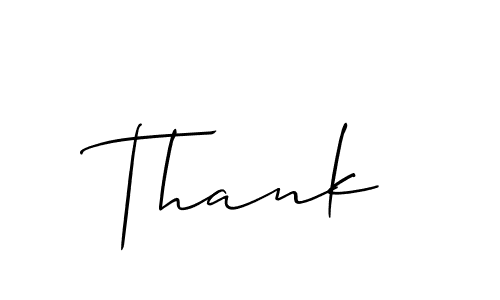 Also we have Thank name is the best signature style. Create professional handwritten signature collection using Allison_Script autograph style. Thank signature style 2 images and pictures png
