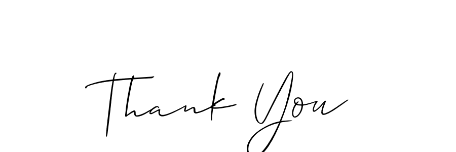 The best way (Allison_Script) to make a short signature is to pick only two or three words in your name. The name Thank You include a total of six letters. For converting this name. Thank You signature style 2 images and pictures png