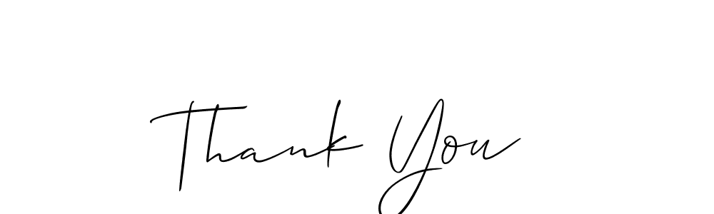Create a beautiful signature design for name Thank You . With this signature (Allison_Script) fonts, you can make a handwritten signature for free. Thank You  signature style 2 images and pictures png