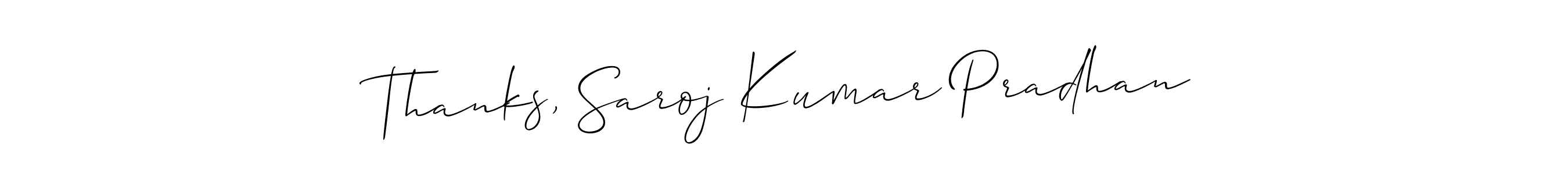 How to Draw Thanks, Saroj Kumar Pradhan signature style? Allison_Script is a latest design signature styles for name Thanks, Saroj Kumar Pradhan. Thanks, Saroj Kumar Pradhan signature style 2 images and pictures png