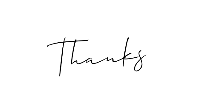 Also we have Thanks  name is the best signature style. Create professional handwritten signature collection using Allison_Script autograph style. Thanks  signature style 2 images and pictures png