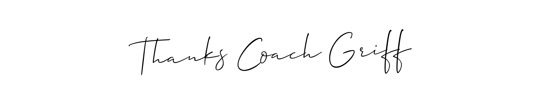 See photos of Thanks Coach Griff official signature by Spectra . Check more albums & portfolios. Read reviews & check more about Allison_Script font. Thanks Coach Griff signature style 2 images and pictures png