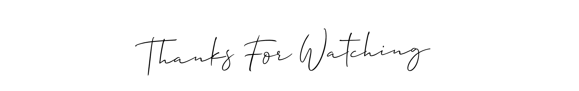 You can use this online signature creator to create a handwritten signature for the name Thanks For Watching. This is the best online autograph maker. Thanks For Watching signature style 2 images and pictures png