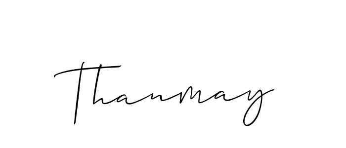 Make a beautiful signature design for name Thanmay. Use this online signature maker to create a handwritten signature for free. Thanmay signature style 2 images and pictures png