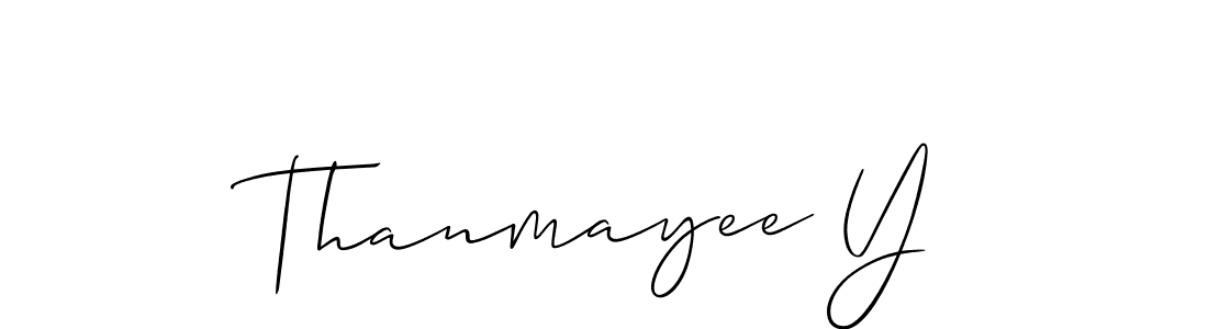 Also You can easily find your signature by using the search form. We will create Thanmayee Y name handwritten signature images for you free of cost using Allison_Script sign style. Thanmayee Y signature style 2 images and pictures png