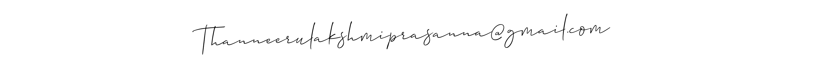 Similarly Allison_Script is the best handwritten signature design. Signature creator online .You can use it as an online autograph creator for name Thanneerulakshmiprasanna@gmail.com. Thanneerulakshmiprasanna@gmail.com signature style 2 images and pictures png