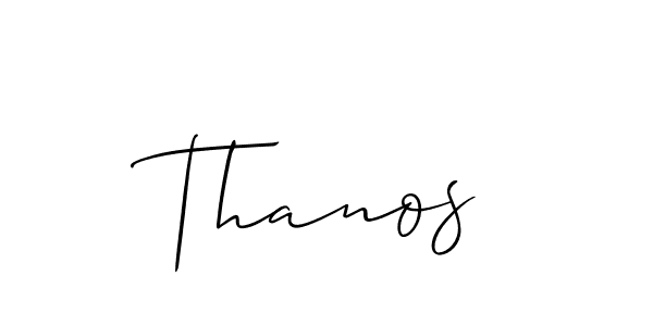 The best way (Allison_Script) to make a short signature is to pick only two or three words in your name. The name Thanos include a total of six letters. For converting this name. Thanos signature style 2 images and pictures png