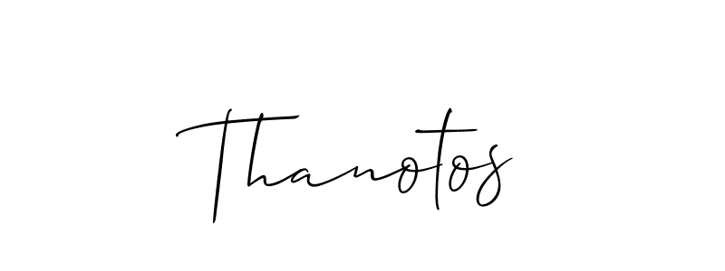 Once you've used our free online signature maker to create your best signature Allison_Script style, it's time to enjoy all of the benefits that Thanotos name signing documents. Thanotos signature style 2 images and pictures png