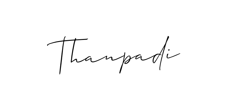 The best way (Allison_Script) to make a short signature is to pick only two or three words in your name. The name Thanpadi include a total of six letters. For converting this name. Thanpadi signature style 2 images and pictures png