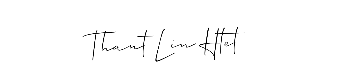 How to Draw Thant Lin Htet signature style? Allison_Script is a latest design signature styles for name Thant Lin Htet. Thant Lin Htet signature style 2 images and pictures png