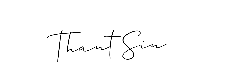 Best and Professional Signature Style for Thant Sin. Allison_Script Best Signature Style Collection. Thant Sin signature style 2 images and pictures png