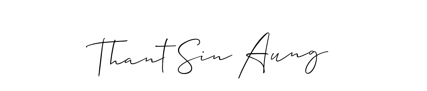 You can use this online signature creator to create a handwritten signature for the name Thant Sin Aung. This is the best online autograph maker. Thant Sin Aung signature style 2 images and pictures png