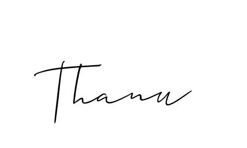 How to Draw Thanu signature style? Allison_Script is a latest design signature styles for name Thanu. Thanu signature style 2 images and pictures png