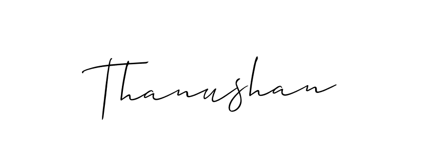 Best and Professional Signature Style for Thanushan. Allison_Script Best Signature Style Collection. Thanushan signature style 2 images and pictures png