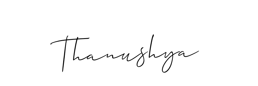 Make a beautiful signature design for name Thanushya. Use this online signature maker to create a handwritten signature for free. Thanushya signature style 2 images and pictures png