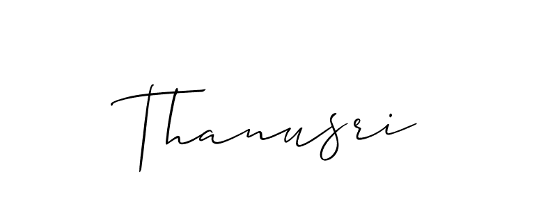 Make a short Thanusri signature style. Manage your documents anywhere anytime using Allison_Script. Create and add eSignatures, submit forms, share and send files easily. Thanusri signature style 2 images and pictures png