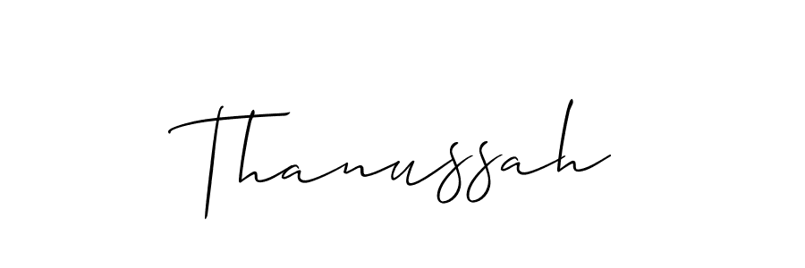 Best and Professional Signature Style for Thanussah. Allison_Script Best Signature Style Collection. Thanussah signature style 2 images and pictures png