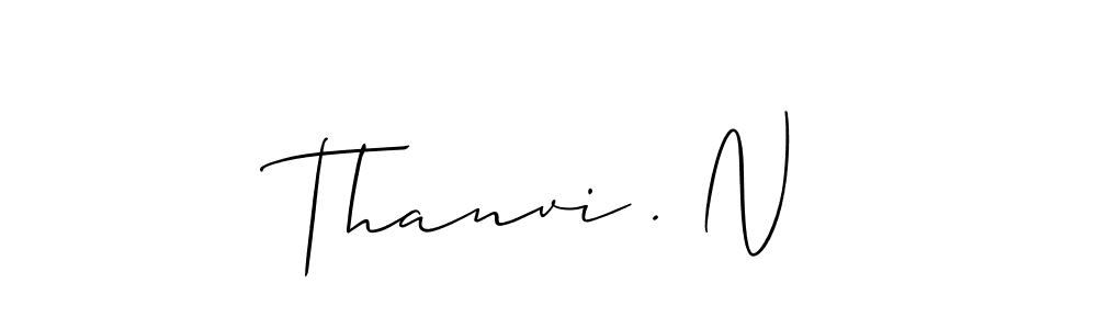 How to Draw Thanvi . N signature style? Allison_Script is a latest design signature styles for name Thanvi . N. Thanvi . N signature style 2 images and pictures png