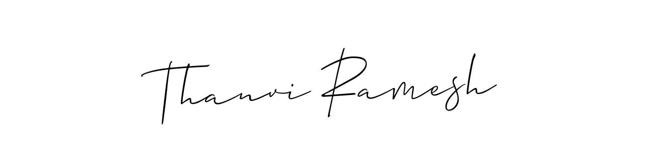 Also You can easily find your signature by using the search form. We will create Thanvi Ramesh name handwritten signature images for you free of cost using Allison_Script sign style. Thanvi Ramesh signature style 2 images and pictures png