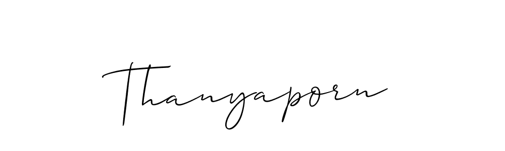 Thanyaporn stylish signature style. Best Handwritten Sign (Allison_Script) for my name. Handwritten Signature Collection Ideas for my name Thanyaporn. Thanyaporn signature style 2 images and pictures png