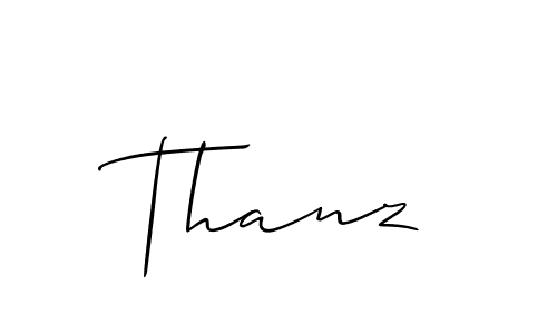Thanz stylish signature style. Best Handwritten Sign (Allison_Script) for my name. Handwritten Signature Collection Ideas for my name Thanz. Thanz signature style 2 images and pictures png