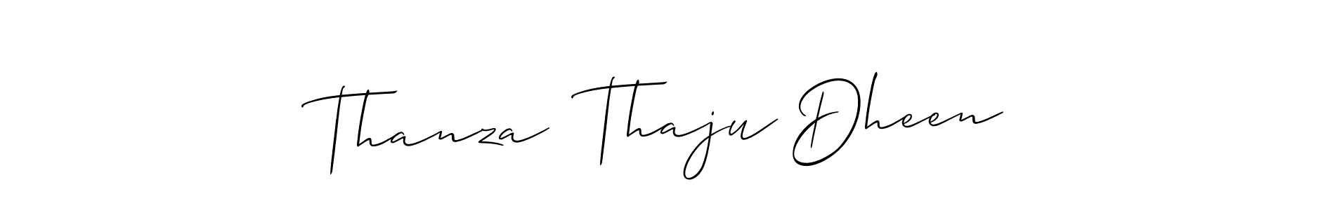 Best and Professional Signature Style for Thanza  Thaju Dheen. Allison_Script Best Signature Style Collection. Thanza  Thaju Dheen signature style 2 images and pictures png