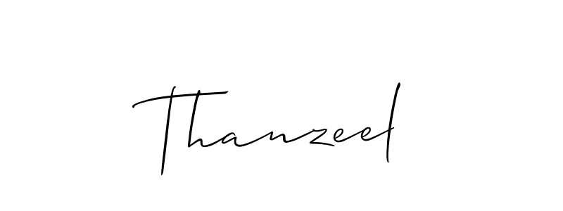 Make a beautiful signature design for name Thanzeel. Use this online signature maker to create a handwritten signature for free. Thanzeel signature style 2 images and pictures png