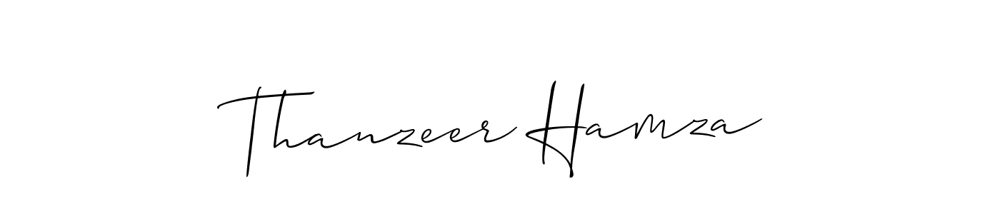Best and Professional Signature Style for Thanzeer Hamza. Allison_Script Best Signature Style Collection. Thanzeer Hamza signature style 2 images and pictures png