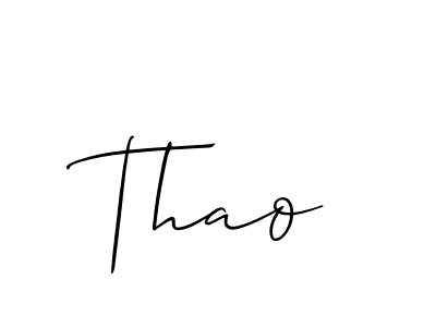 How to make Thao signature? Allison_Script is a professional autograph style. Create handwritten signature for Thao name. Thao signature style 2 images and pictures png