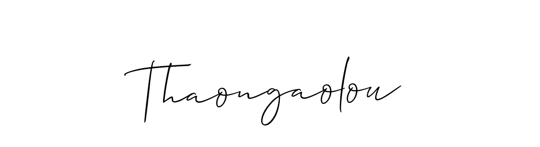 Also You can easily find your signature by using the search form. We will create Thaongaolou name handwritten signature images for you free of cost using Allison_Script sign style. Thaongaolou signature style 2 images and pictures png