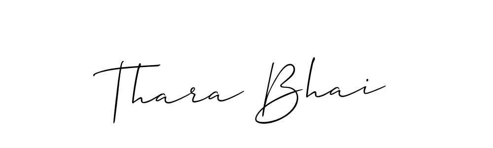 Also You can easily find your signature by using the search form. We will create Thara Bhai name handwritten signature images for you free of cost using Allison_Script sign style. Thara Bhai signature style 2 images and pictures png